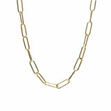 Eliasz and Ella Connection Paperclip Chain Necklace - Gold