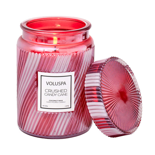 Voluspa Crushed Candy Cane 18oz Large Jar