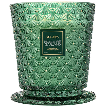 Voluspa 5 Wick Hearth Candle - Noble Fir Garland