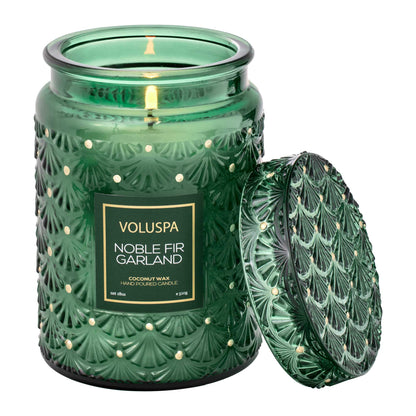 Voluspa Candle 18oz Lg Jar - Noble Fir Garland