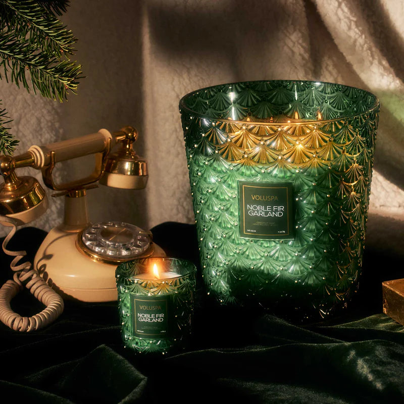 Voluspa 5 Wick Hearth Candle - Noble Fir Garland