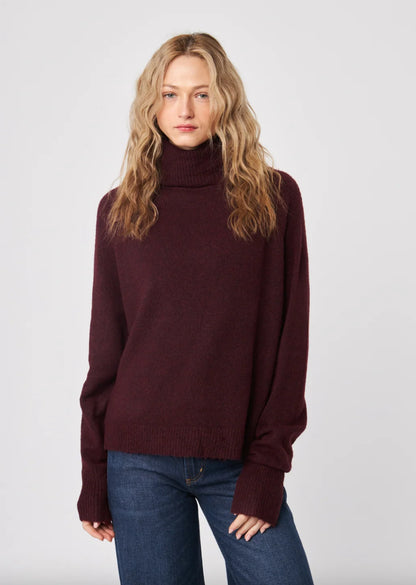 John + Jenn Emmett Turtleneck - Merlot
