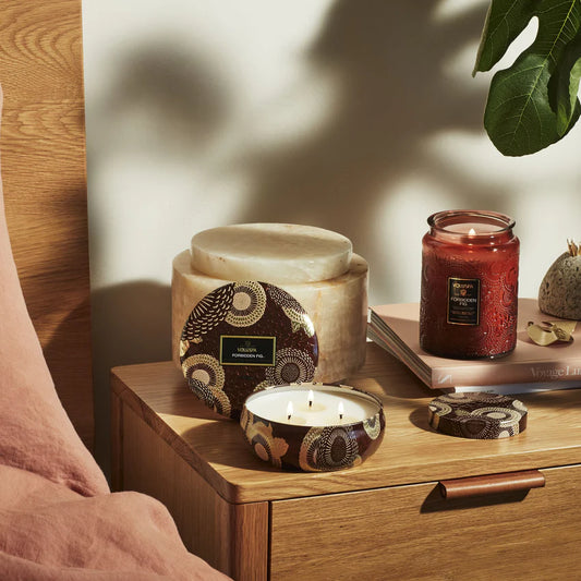 Voluspa Candle 3 Wick Tin 12oz - Forbidden Fig