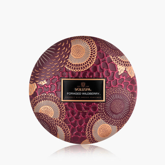 Voluspa Candle 3 Wick Tin - Foraged Wildberry