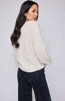 Gentle Fawn Octavia V Neck Sweater - Cream