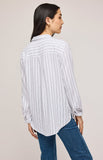 Gentle Fawn Dominique Button Down Shirt - White Stripe