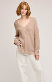 Gentle Fawn Lisbon V-Neck Sweater - Heather Taupe