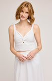 Gentle Fawn Veronica Eyelet Tank- White