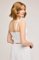 Gentle Fawn Veronica Eyelet Tank- White