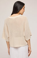 Gentle Fawn Samson Open Knit Pullover - Linen