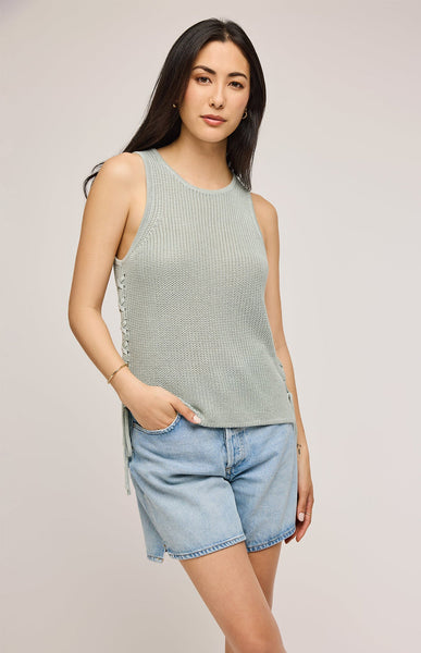 Gentle Fawn Emery Knit Sleeveless Top - Aloe
