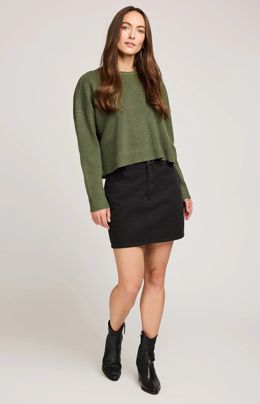 Gentle Faw Echo Sweater - Heather Ivy