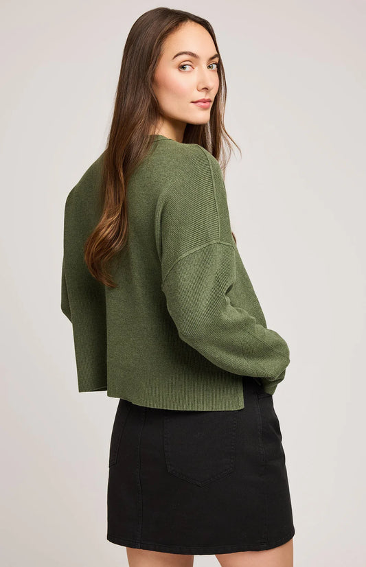 Gentle Faw Echo Sweater - Heather Ivy