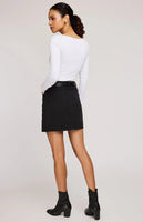 Gentle Faw Thea Jean Skirt - Washed Black