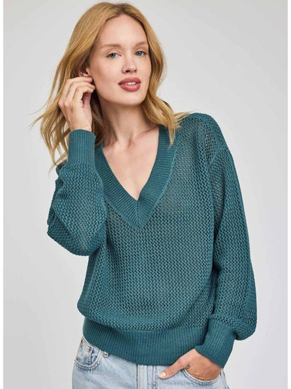 Gentle Fawn Jensen Knit Pullover- Lagoon