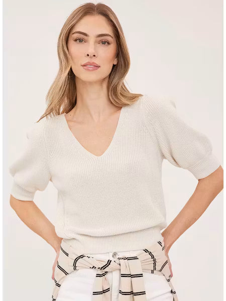 Gentle Fawn V-Neck Sweater Phoebe - Cream