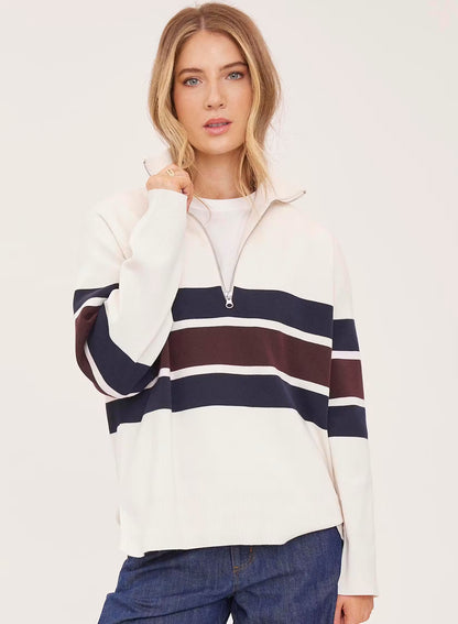 Gentle Fawn Idris Sweater - Cream Stripe