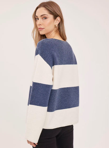 Gentle Fawn Annalise Sweater - Navy Stripe