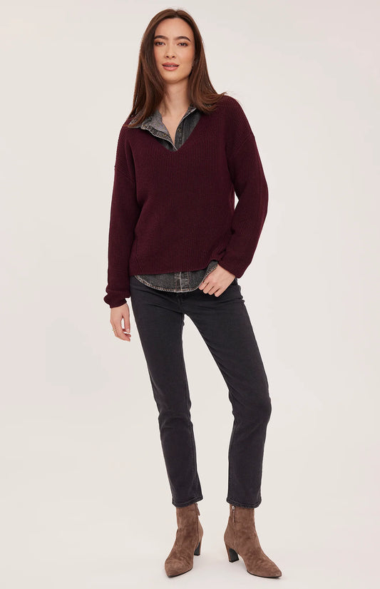 Gentle Fawn Tucker Sweater - Fig