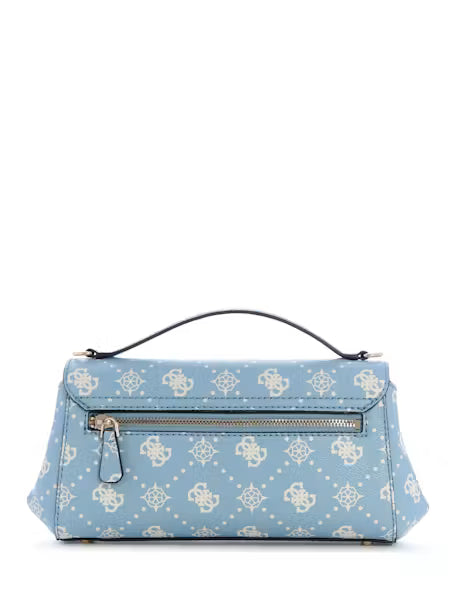 Guess Emelie Logo SLG Large Zip Around - Light Blue