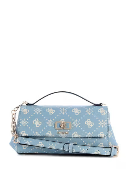 Guess Emelie Logo SLG Large Zip Around - Light Blue