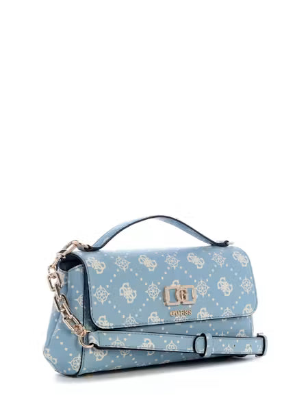 Guess Emelie Logo SLG Large Zip Around - Light Blue