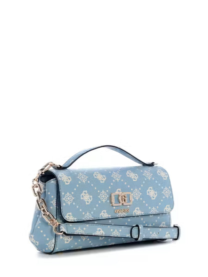 Guess Emelie Logo SLG Large Zip Around - Light Blue