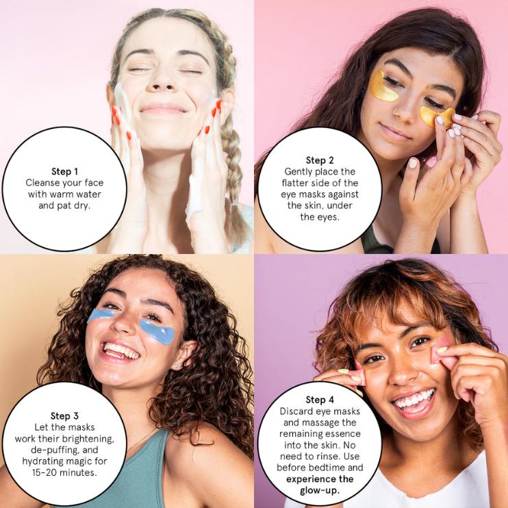 Grace & Stella Blue Illuminating Under Eye Masks - 24 Pairs