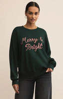 Z Supply Bright Sunday Sweatshirt - Garland Green