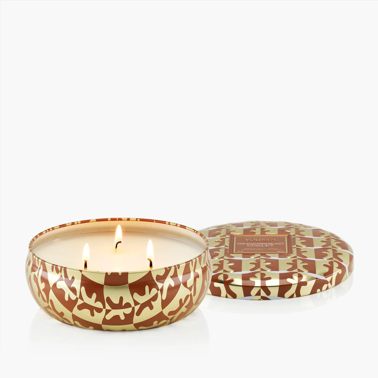 Voluspa Candle 3 Wick Tin - Gingerbread Chalet