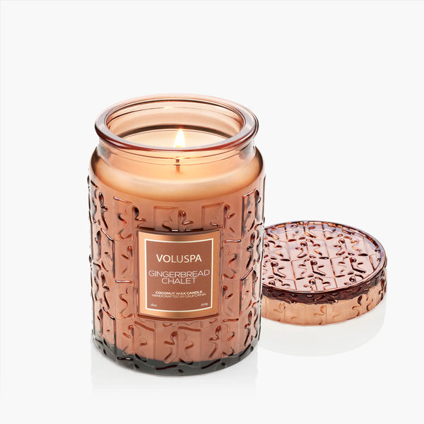 Voluspa Candle 18oz Lg Jar - Gingerbread Chalet