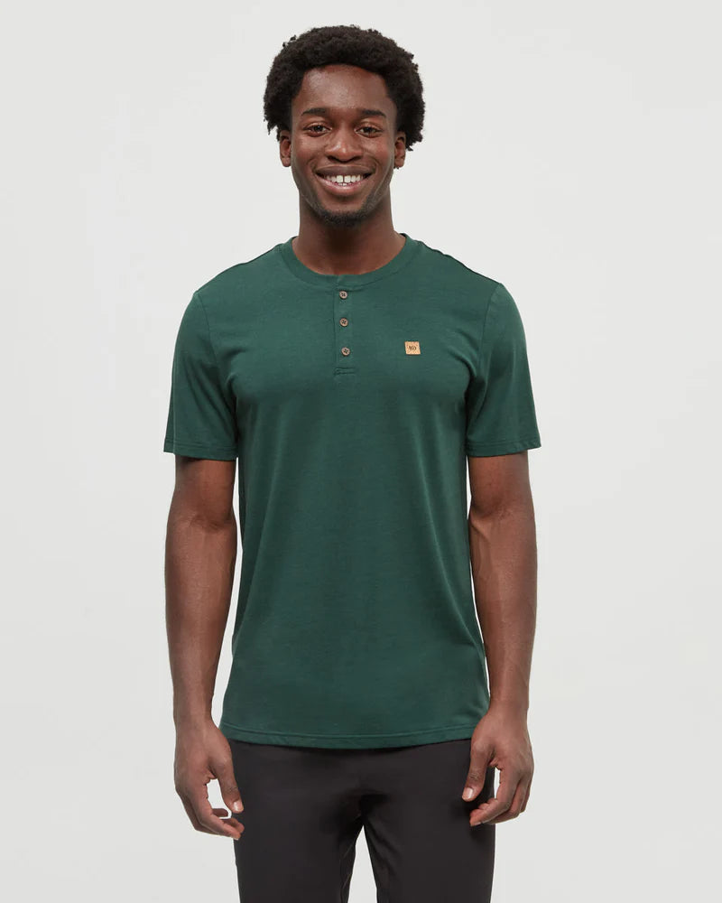 Ten Tree Baker Henley - Forest Pine