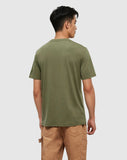 Ten Tree Pine Trio T-Shirt - Deep Olive & Meteorite Black