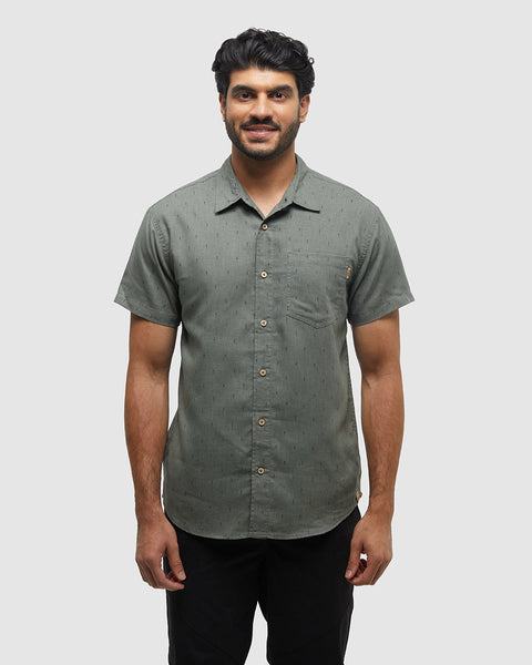 Ten Tree Mancos Shirt - Agave Green/Small Tree