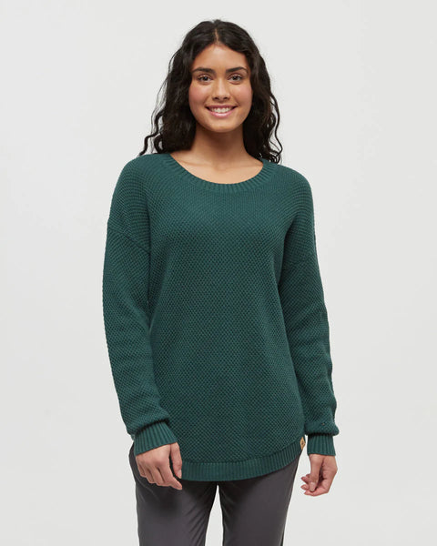 Ten Tree Forest Broughton Sweater - Forest Pine Heather