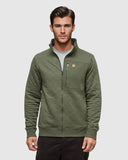 Ten Tree Olive Begbie Full Zip - Deep Olive Heather