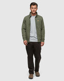 Ten Tree Olive Begbie Full Zip - Deep Olive Heather