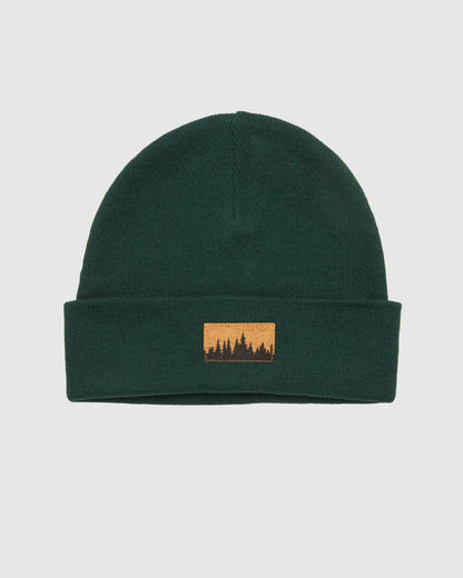 Ten Tree Kurt Juniper Patch Beanie - Forest Pine & Cork Patch