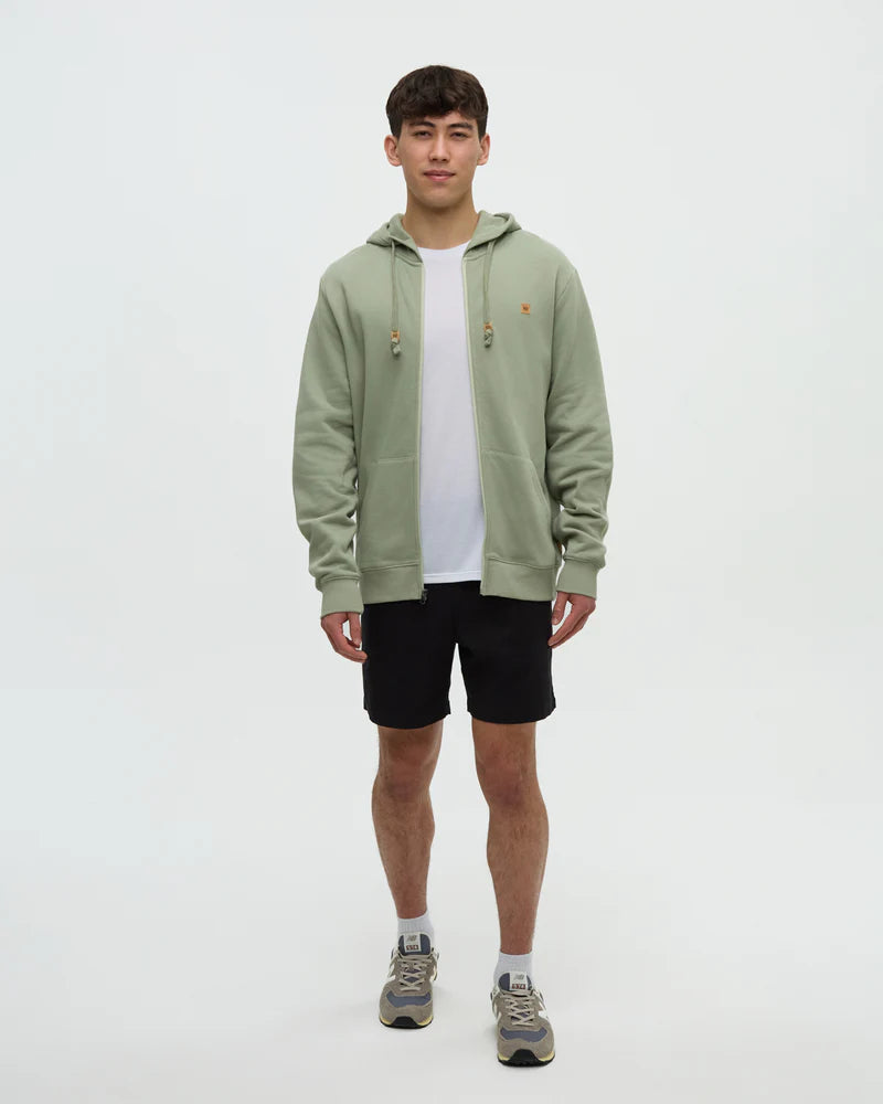 Ten Tree Reynard Zip Hoodie - Light Moss