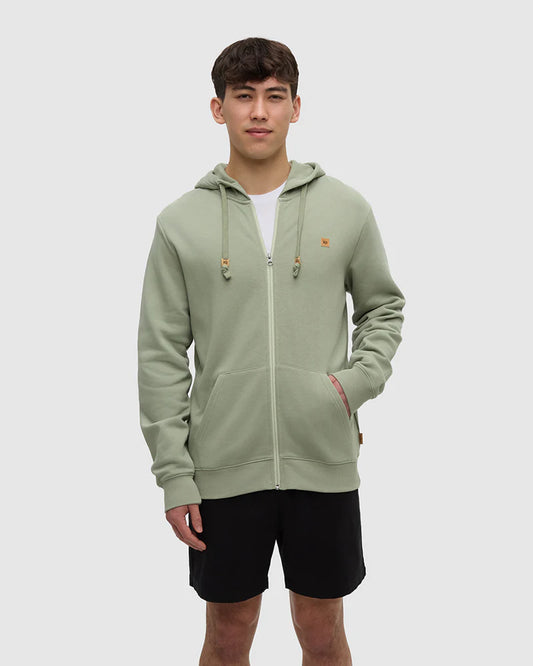 Ten Tree Reynard Zip Hoodie - Light Moss