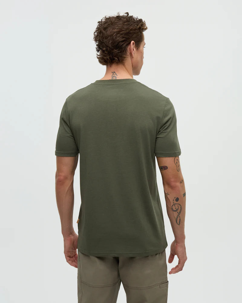 Ten Tree Baker Henley - Deep Olive