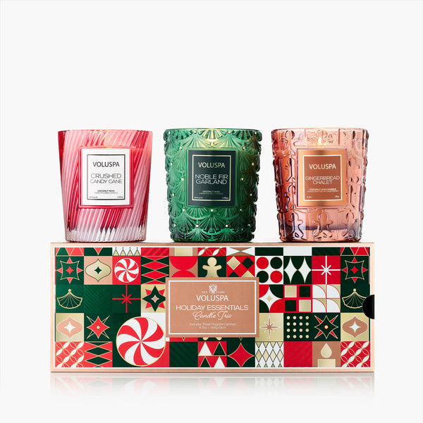 Voluspa Candle Holiday Essentials Trio