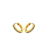 Eliasz and Ella CZ Sparkle Huggie Hoop Earring
