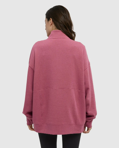 Ten Tree Finlayson 1/4 Zip- Rosewood