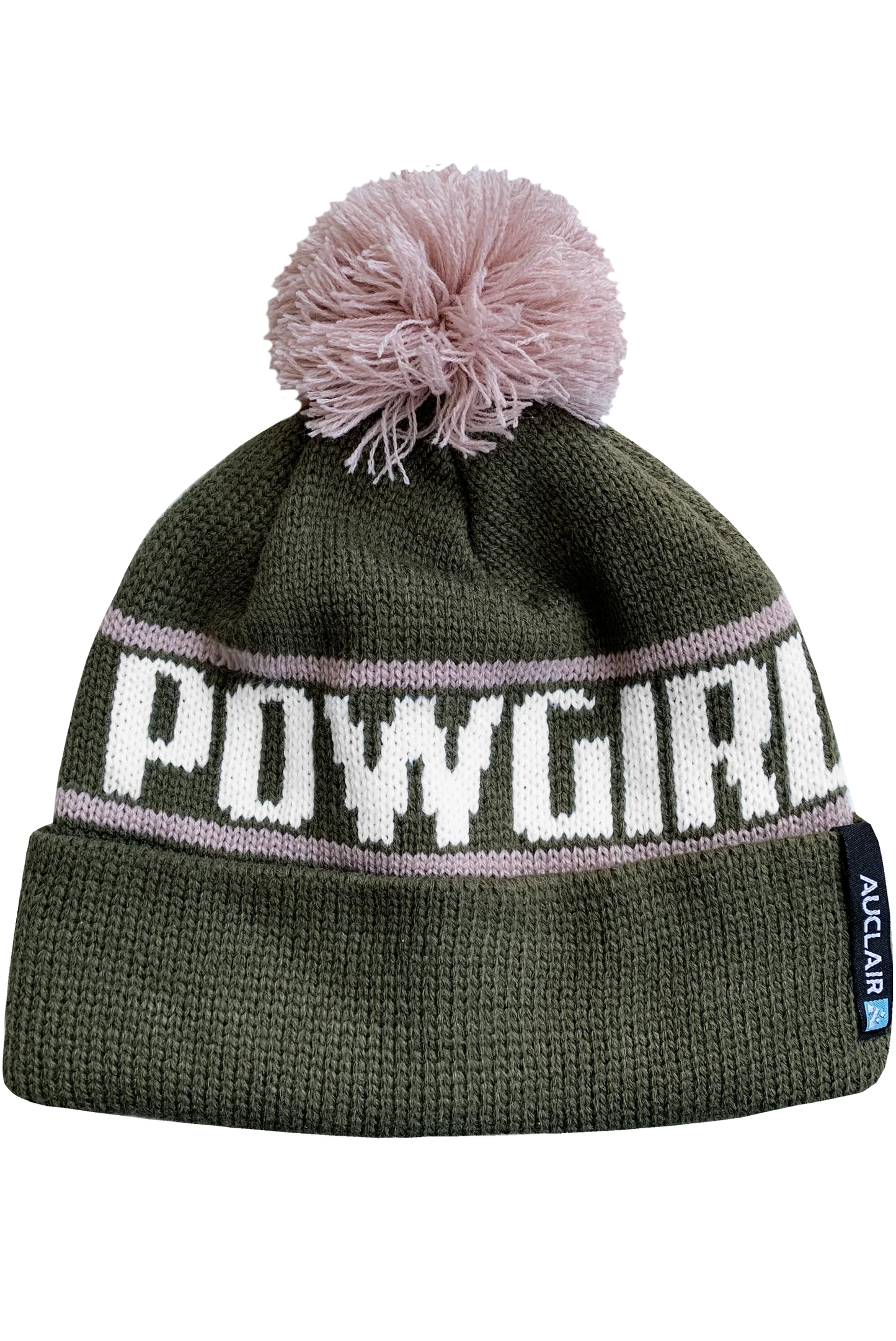 Auclair Powgirl PomPom - Khaki & Pink