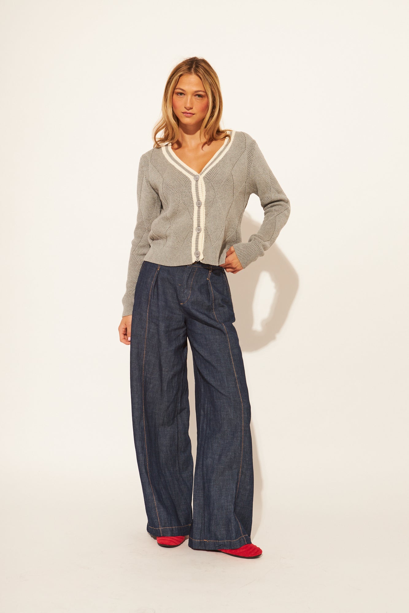 John + Jenn Jameson Sweater - Campus Grey