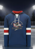 Huskies Hoodie - Red and Blue