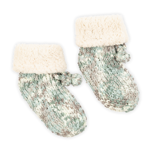 Lemon Loungewear Snow Pebble Bootie - Blue/Aqua