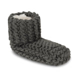 Lemon Loungewear Cute Slipper Bootie - Charcoal