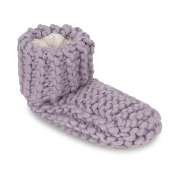 Lemon Loungewear Cute Slipper Bootie - Lavender